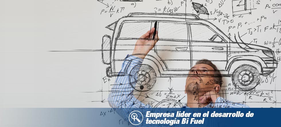 Sistema Nimitz conversión vehicular a gas GNC y propano líquido utiliza tecnología y componentes patentados por Ensida Energy, empresa líder en el desarrollo de soluciones bi combustible a nivel mundial