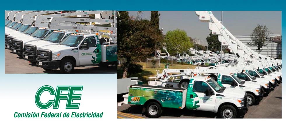 Atendemos a la flotilla veihucular de la Comisión federal de Electricidad con más de 1000 unidades en la Ciudad de México
