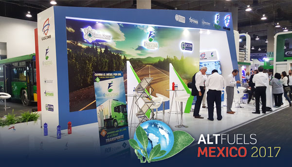 Stand de GASCOMB en la Expo Alt Fuels de Movilidad Sustentable, uno de los más visitados, ofreciendo nuestra oferta de soluciones de conversión vehicular alernativas a gas